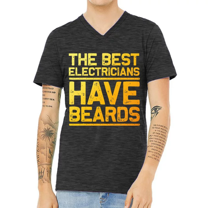 Funny Electrician Dad Electrical Electrician V-Neck T-Shirt