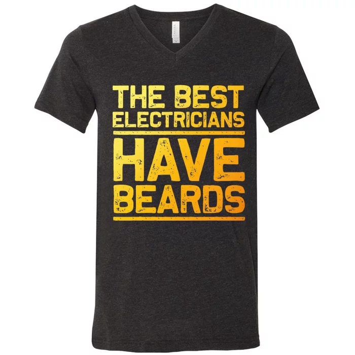 Funny Electrician Dad Electrical Electrician V-Neck T-Shirt