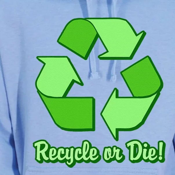 Funny Earth Day Recycle Or Die Unisex Surf Hoodie