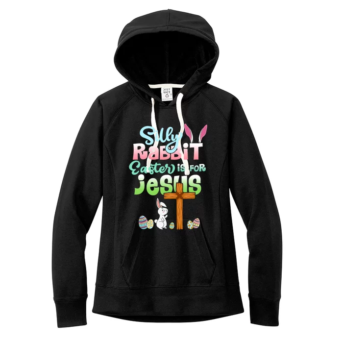 Funny Easter Day Silly Rabbit Easter Is For Jesus Christians Cute Gift Women's Fleece Hoodie