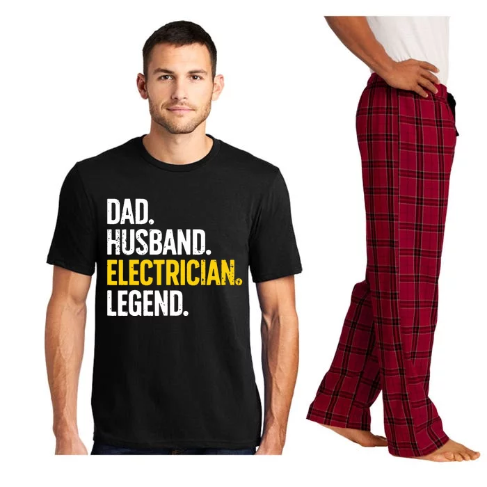 Funny Electrician Design For Husband Dad Electrical Engineer Pajama Set