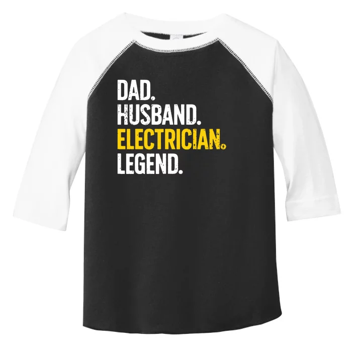 Funny Electrician Design For Husband Dad Electrical Engineer Toddler Fine Jersey T-Shirt