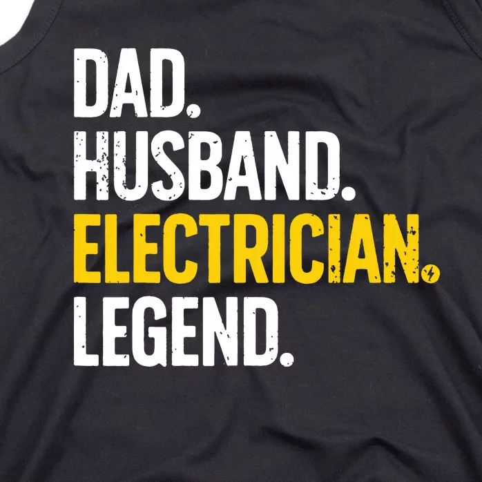 Funny Electrician Design For Husband Dad Electrical Engineer Tank Top