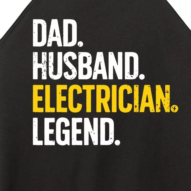 Funny Electrician Design For Husband Dad Electrical Engineer Women’s Perfect Tri Rocker Tank