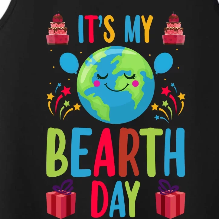 Funny Earth Day Celebration Graphic Performance Tank