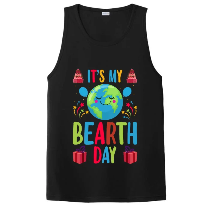 Funny Earth Day Celebration Graphic Performance Tank