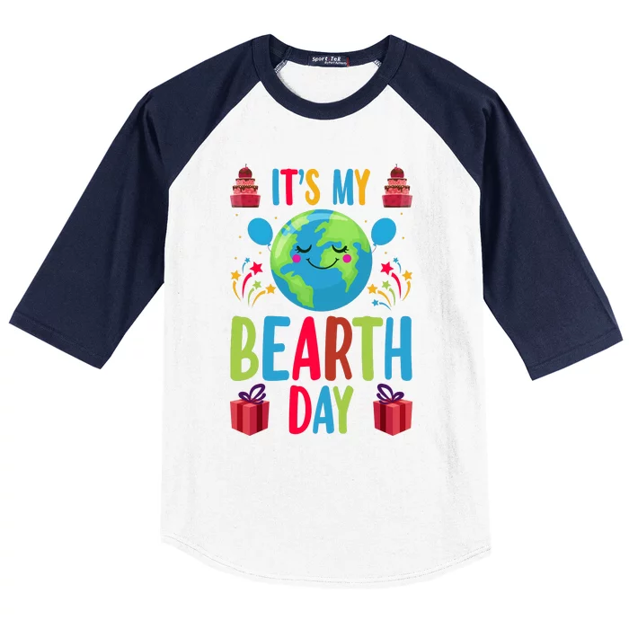 Funny Earth Day Celebration Graphic Baseball Sleeve Shirt