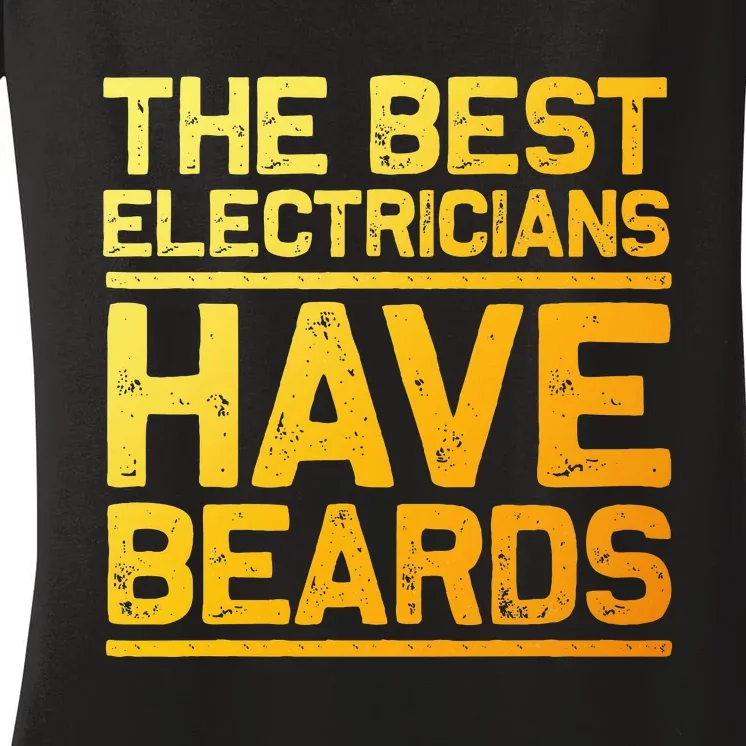 Funny Electrician Design For Dad Electrical Women's V-Neck T-Shirt