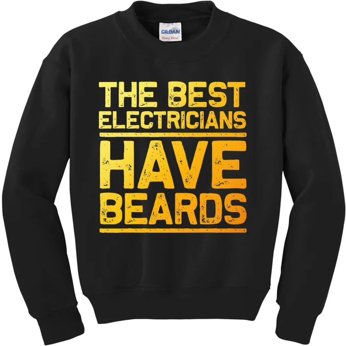 Funny Electrician Design For Dad Electrical Kids Sweatshirt