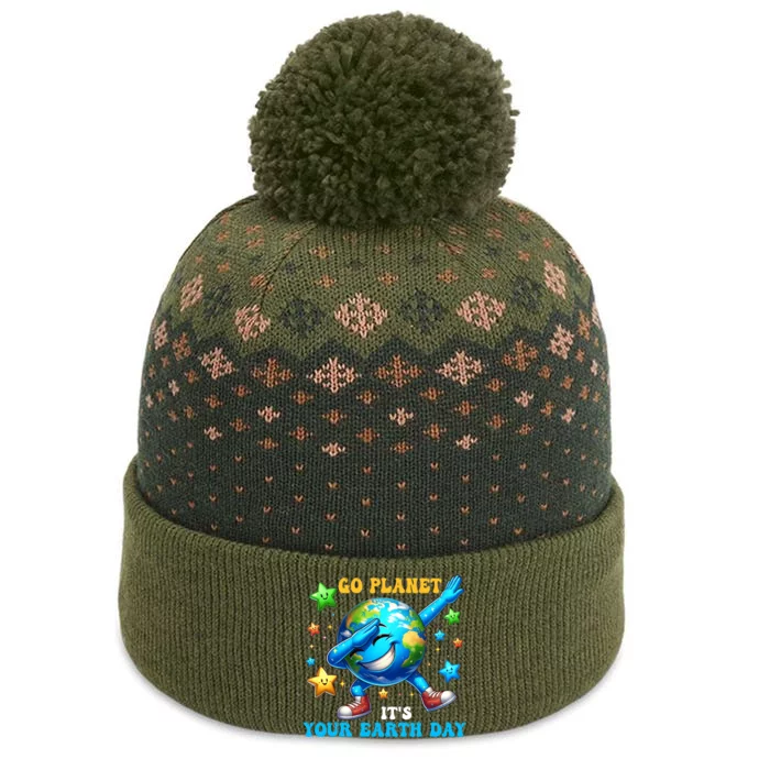 Funny Earth Day Go Planet ItS Your Earth Day 2024 The Baniff Cuffed Pom Beanie