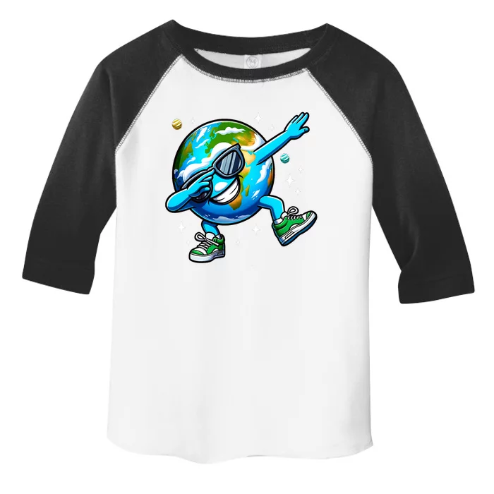 Funny Earth Dab Earth Day 2024 Dabbing Dance Toddler Fine Jersey T-Shirt