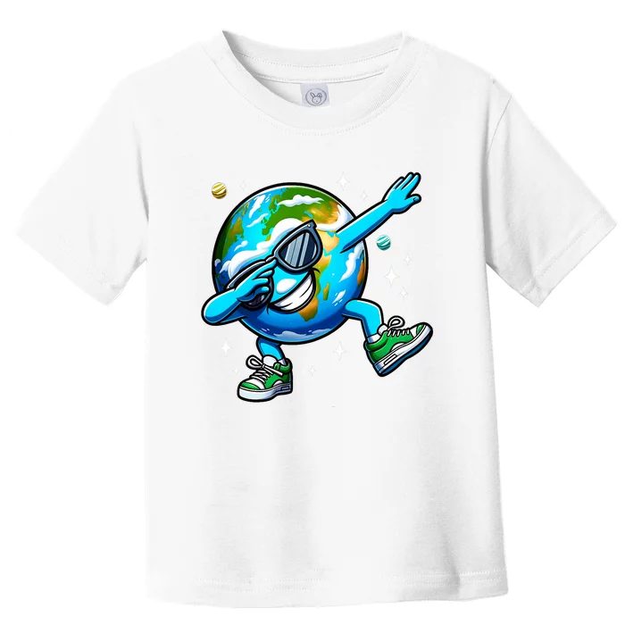 Funny Earth Dab Earth Day 2024 Dabbing Dance Toddler T-Shirt