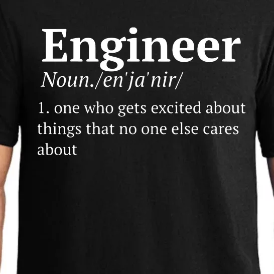 Funny Engineer Definition Pajama Set