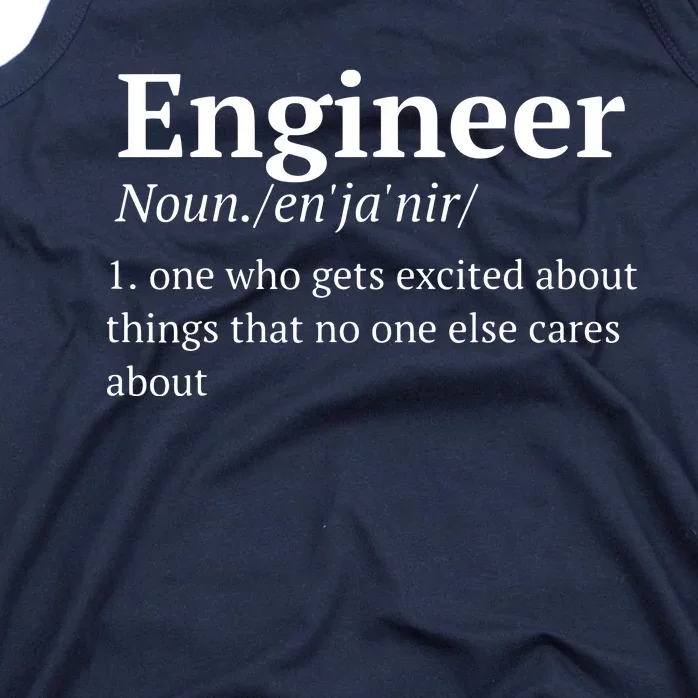 Funny Engineer Definition Tank Top