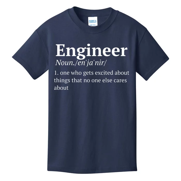 Funny Engineer Definition Kids T-Shirt