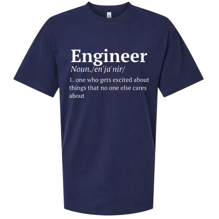 Funny Engineer Definition Sueded Cloud Jersey T-Shirt