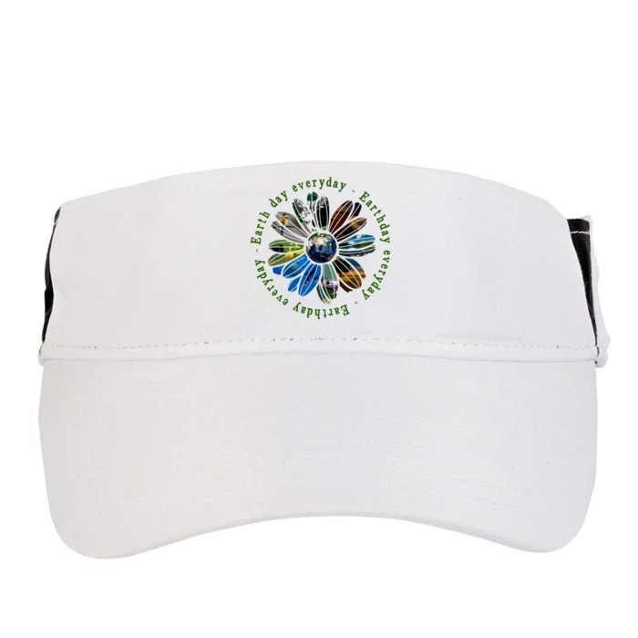 Funny Earth Day Everyday Sunflower Earth Animal Lovers Adult Drive Performance Visor