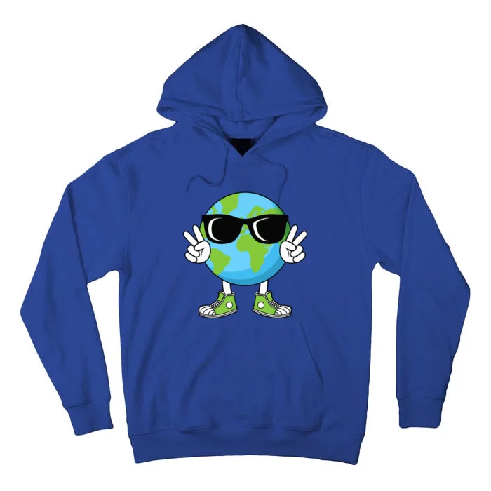 Funny Earth Day Planet Peace Hand Boy Girl Tall Hoodie