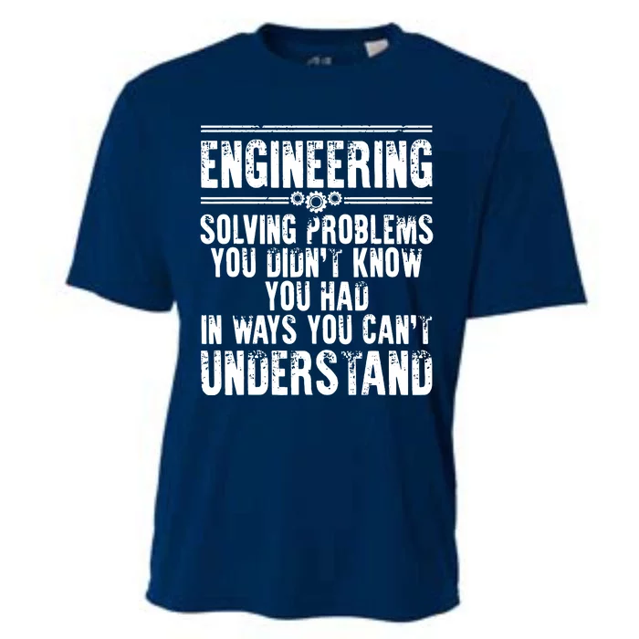 Funny Engineering Design For Men Women Kids Engineer Student Cooling Performance Crew T-Shirt