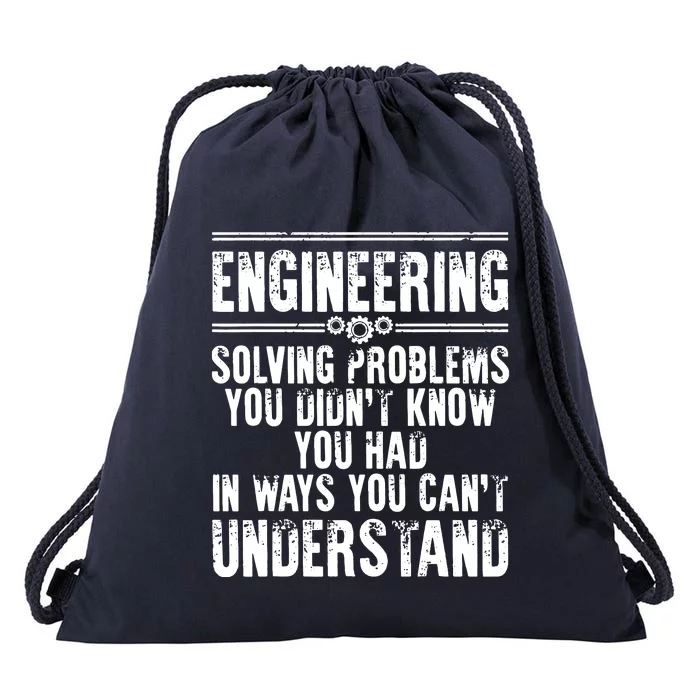 Funny Engineering Design For Men Women Kids Engineer Student Drawstring Bag