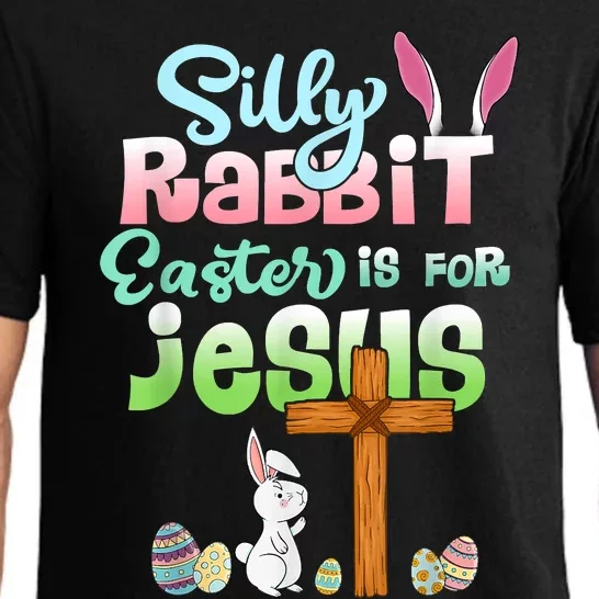 Funny Easter Day Silly Rabbit Easter Is For Jesus Christians Pajama Set