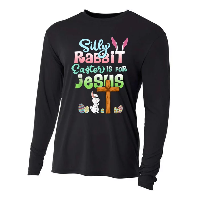 Funny Easter Day Silly Rabbit Easter Is For Jesus Christians Cooling Performance Long Sleeve Crew