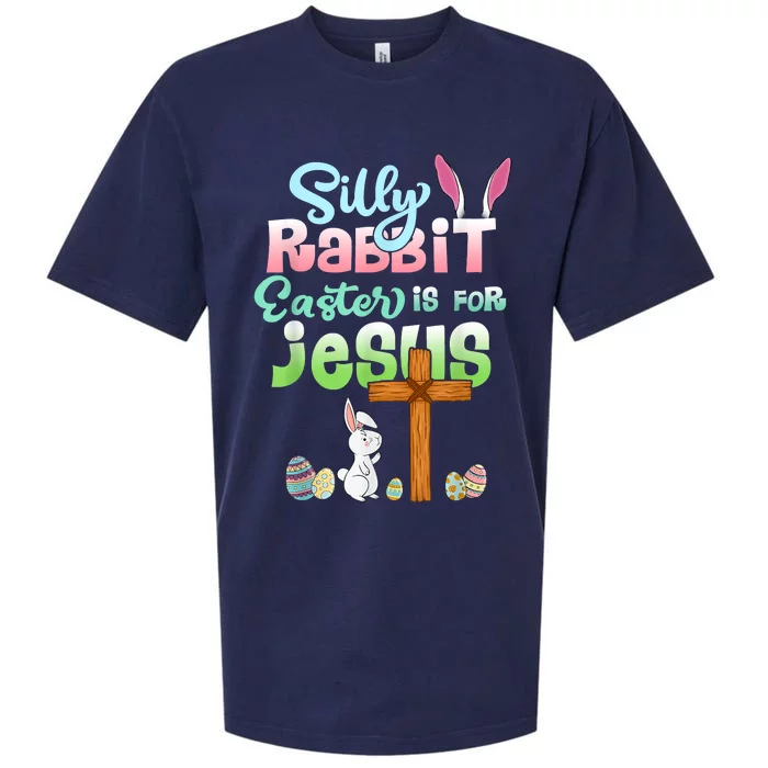 Funny Easter Day Silly Rabbit Easter Is For Jesus Christians Sueded Cloud Jersey T-Shirt