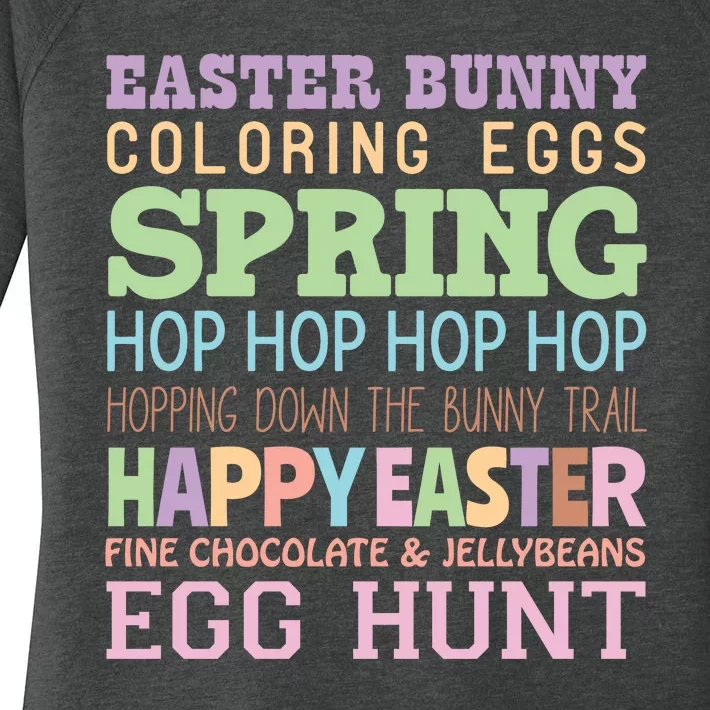 Funny Easter Day Quotes Women's Perfect Tri Tunic Long Sleeve Shirt