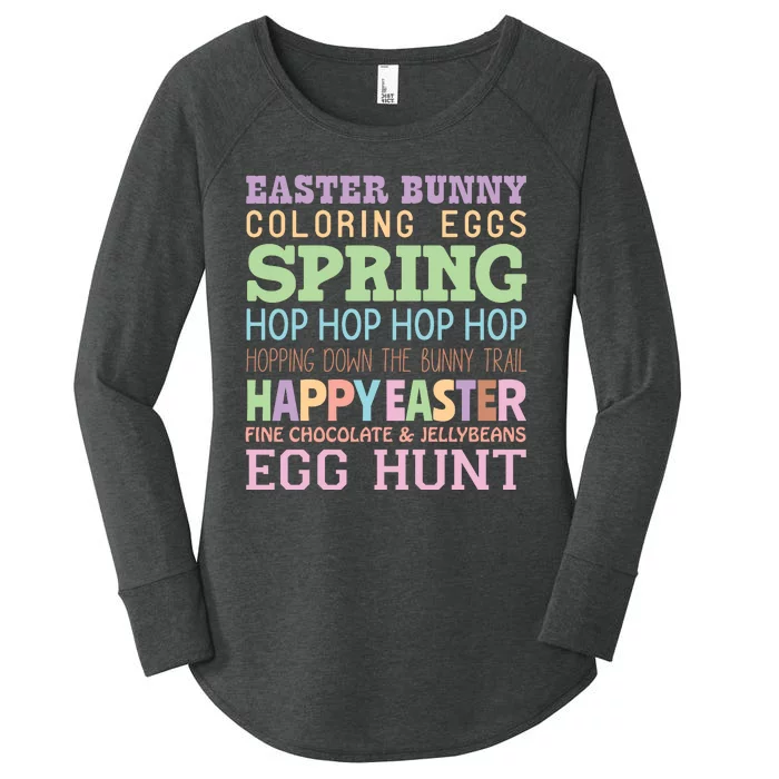 Funny Easter Day Quotes Women's Perfect Tri Tunic Long Sleeve Shirt