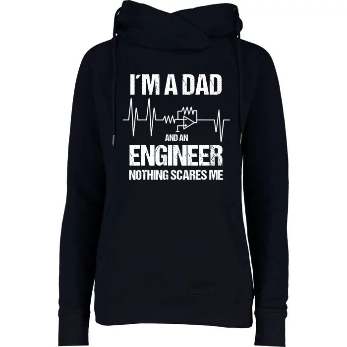 Funny Engineering Dad Electrical Engineer Womens Funnel Neck Pullover Hood