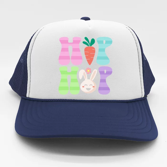 Funny Easter Day Hip Hop Cute Bunny Funny Rabbit Trucker Hat