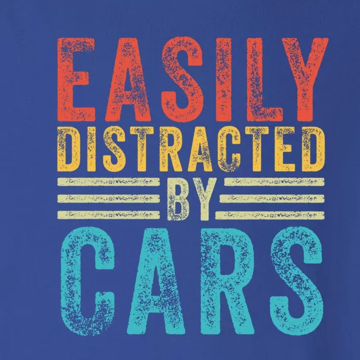 Funny Easily Distracted By Cars Auto Mechanic Racing Car Funny Gift Toddler Long Sleeve Shirt