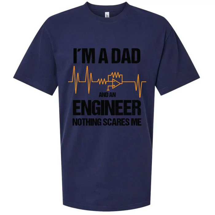 Funny Engineering Dad Electrical Engineer Gift Sueded Cloud Jersey T-Shirt