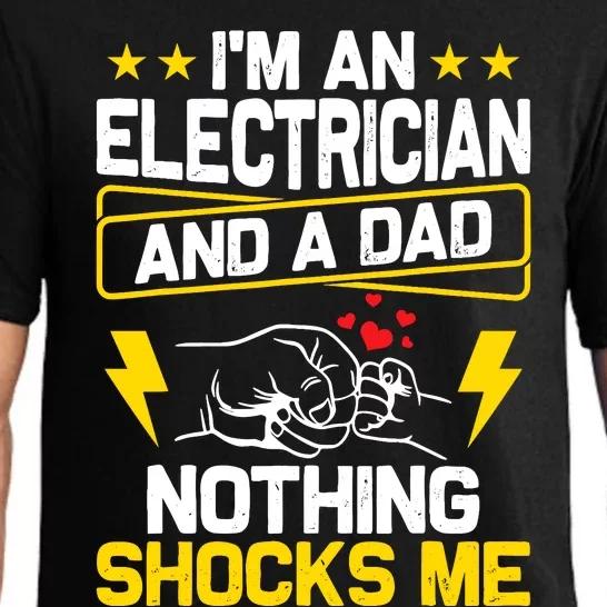 Funny Electrician Design For Dad Electrical Engineer Him Pajama Set