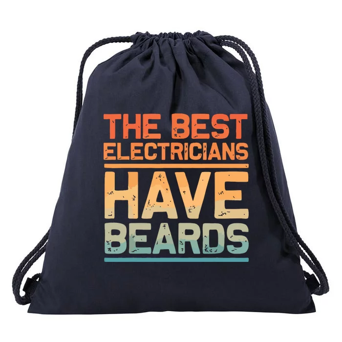 Funny Electrician Design For Dad Electrical Electrician Drawstring Bag