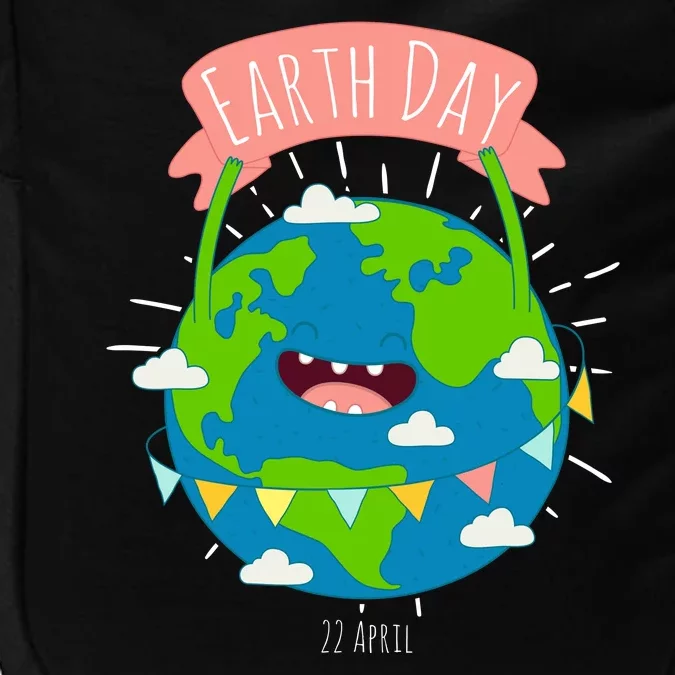 Funny Earth Day April 22 Impact Tech Backpack