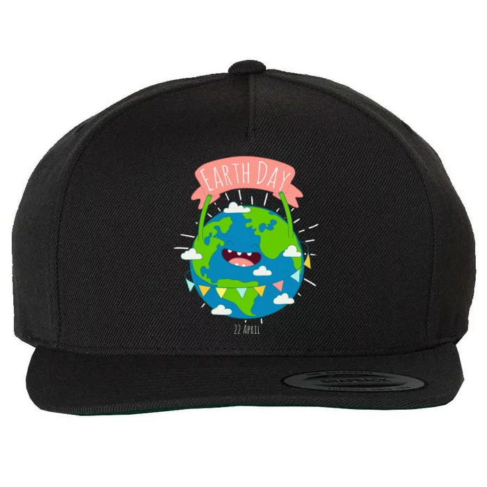 Funny Earth Day April 22 Wool Snapback Cap