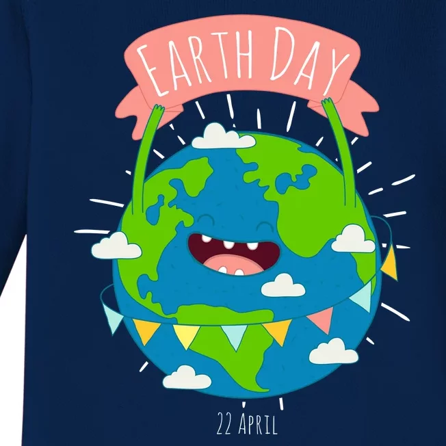 Funny Earth Day April 22 Baby Long Sleeve Bodysuit