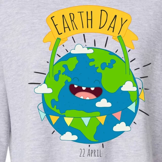 Funny Earth Day April 22 Cropped Pullover Crew