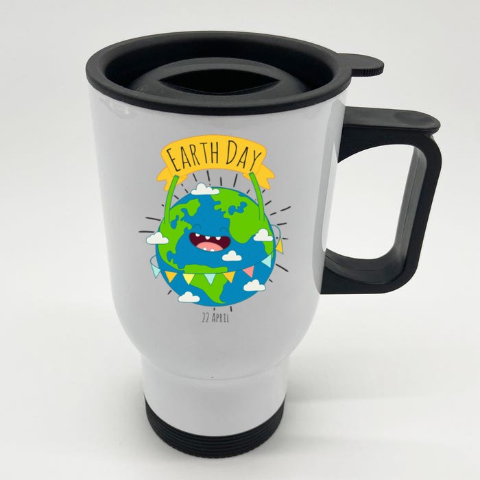 Funny Earth Day April 22 Front & Back Stainless Steel Travel Mug