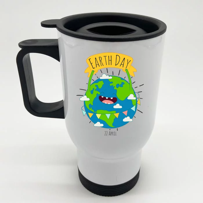 Funny Earth Day April 22 Front & Back Stainless Steel Travel Mug