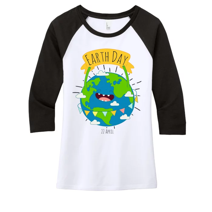 Funny Earth Day April 22 Women's Tri-Blend 3/4-Sleeve Raglan Shirt