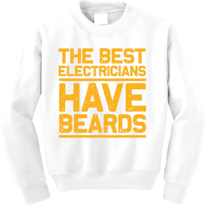 Funny Electrician Design For Dad Electrical Electrician Kids Sweatshirt