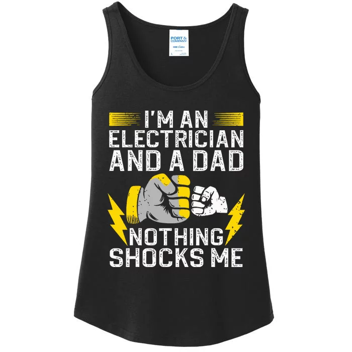 Funny Electrician Design For Daddy Electrical Engineers Ladies Essential Tank