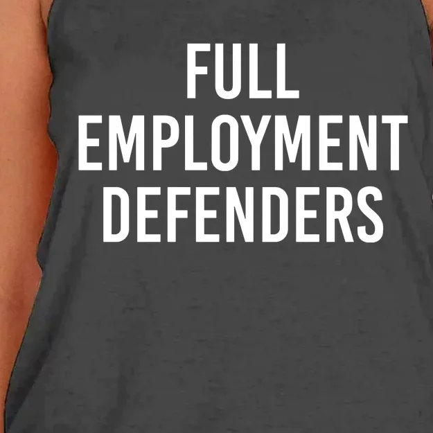 Full Employment Defenders Women's Knotted Racerback Tank