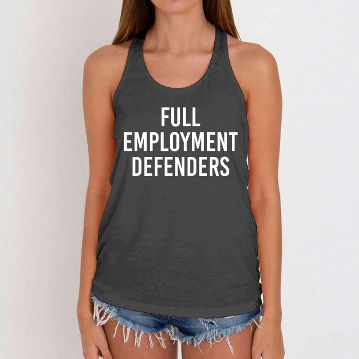 Full Employment Defenders Women's Knotted Racerback Tank