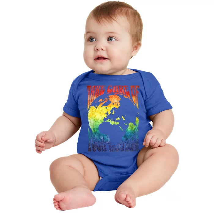 Fun Earth Day Mother's Day Respect The Earth And Your Mother Great Gift Baby Bodysuit