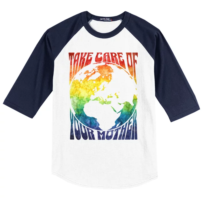 Fun Earth Day Mother's Day Respect The Earth And Your Mother Great Gift Baseball Sleeve Shirt