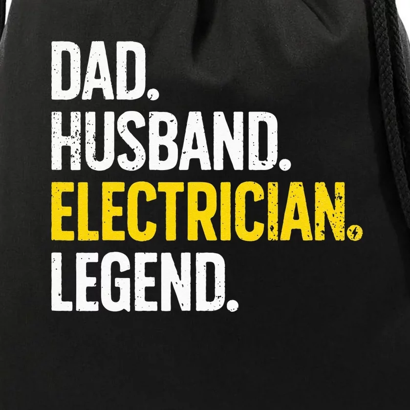 Funny Electrician Design For Husband Dad Electrical Engineer Drawstring Bag