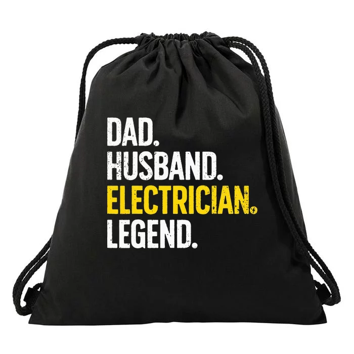 Funny Electrician Design For Husband Dad Electrical Engineer Drawstring Bag